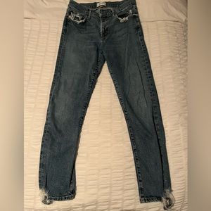 Agolde Mid Rise Skinny Jeans
